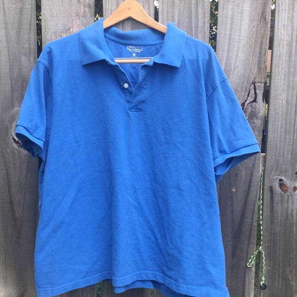 Basic Editions Blue Polo Size 2X - Picture 1 of 6